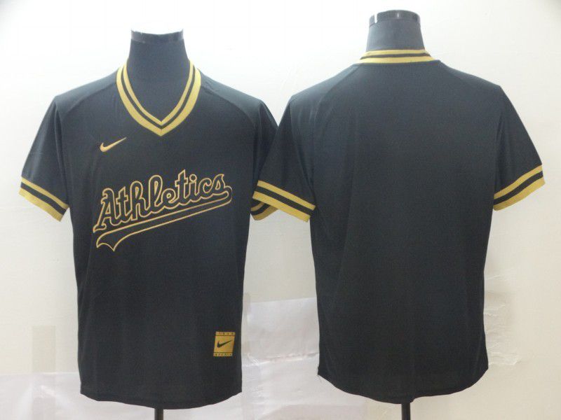 Men Oakland Athletics Blank Black gold Game Nike 2022 MLB Jersey->oakland athletics->MLB Jersey